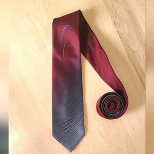 DIOR Vintage Tie Burgundy and Grey